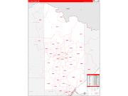 St. Louis County, MN Wall Map Zip Code Red Line Style 2022